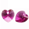 Swarovski 6228 Serce Heart 14mm Fuchsia
